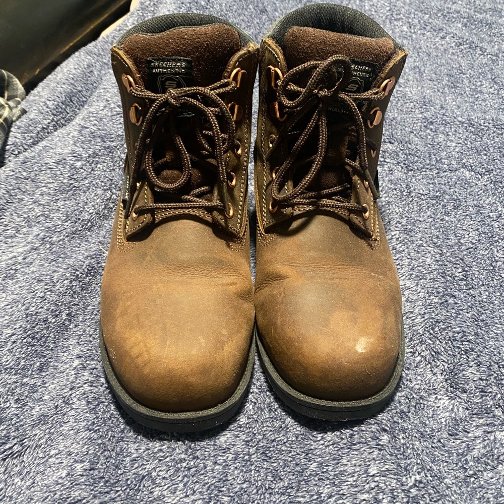 Skechers Women’s Brown Work Boots Worn Once
